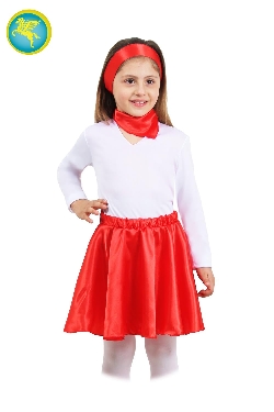 SET ANNI 50 ROSSO BAMBINA di RASO